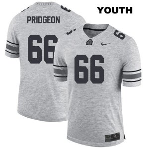 Youth NCAA Ohio State Buckeyes Malcolm Pridgeon #66 College Stitched Authentic Nike Gray Football Jersey KR20F78GN